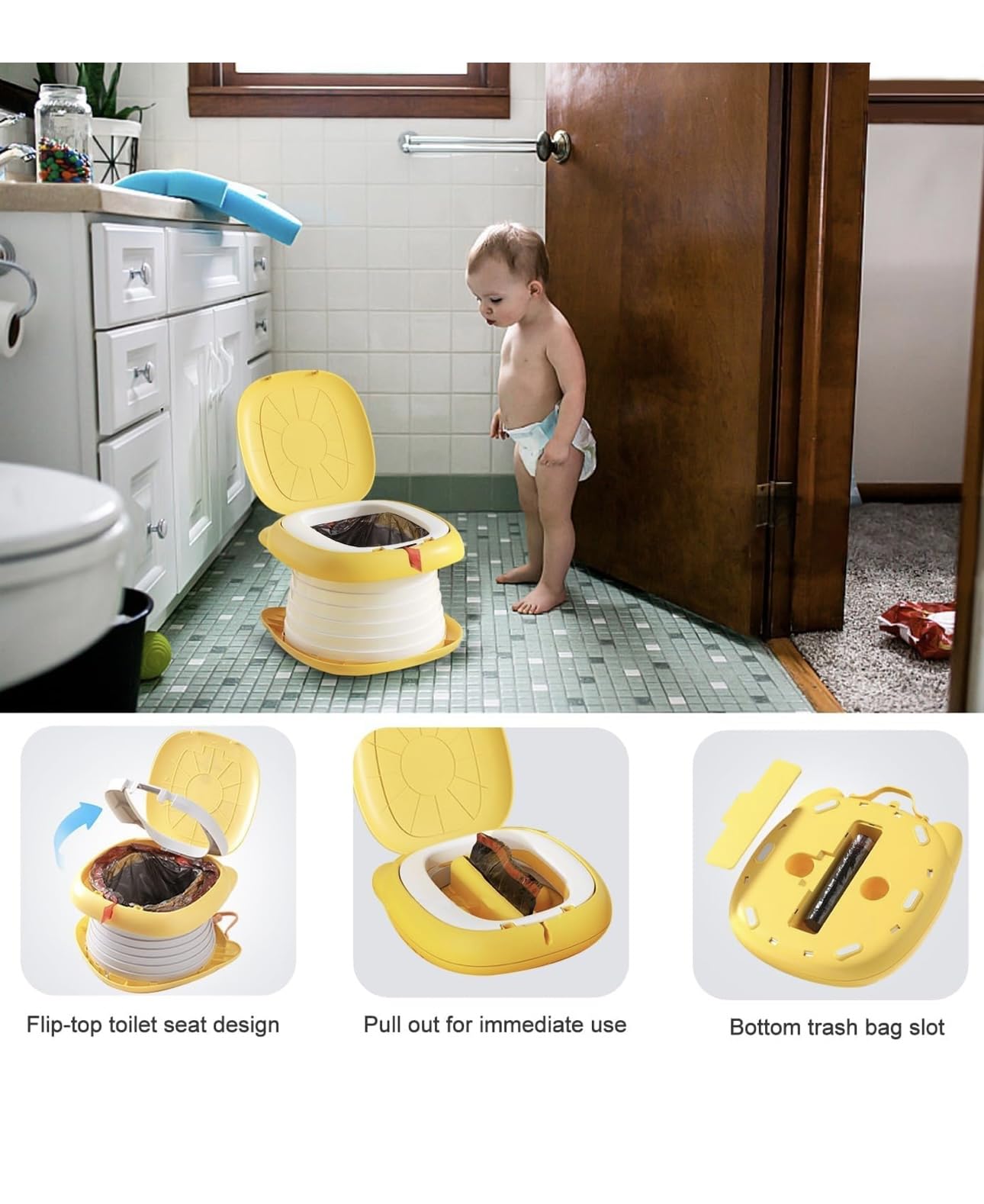 Portable toddler potty for car