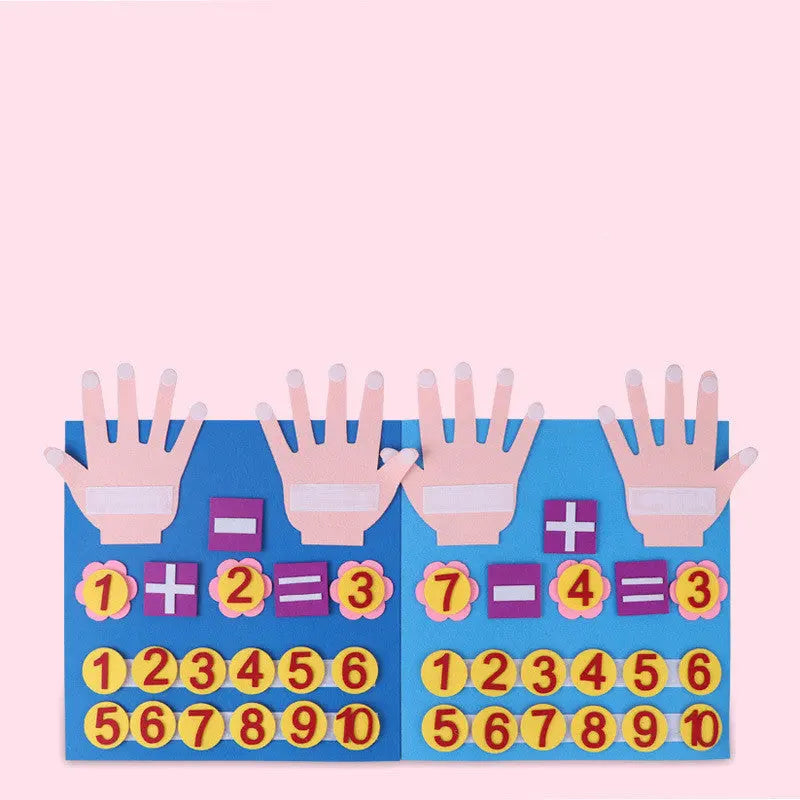 Educational math toy helping children learn addition and subtraction