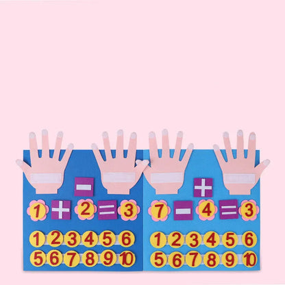 Educational math toy helping children learn addition and subtraction