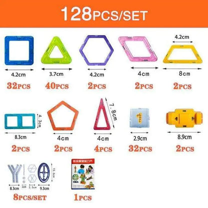 Magnetic block set designed for toddlers and preschoolers