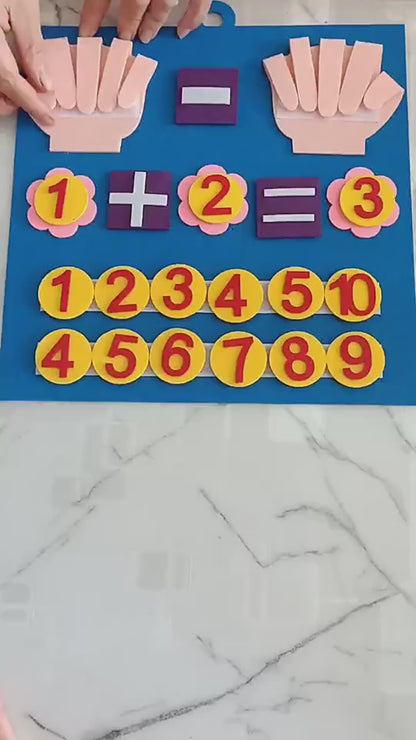 Colorful educational toy for number recognition and early math skills