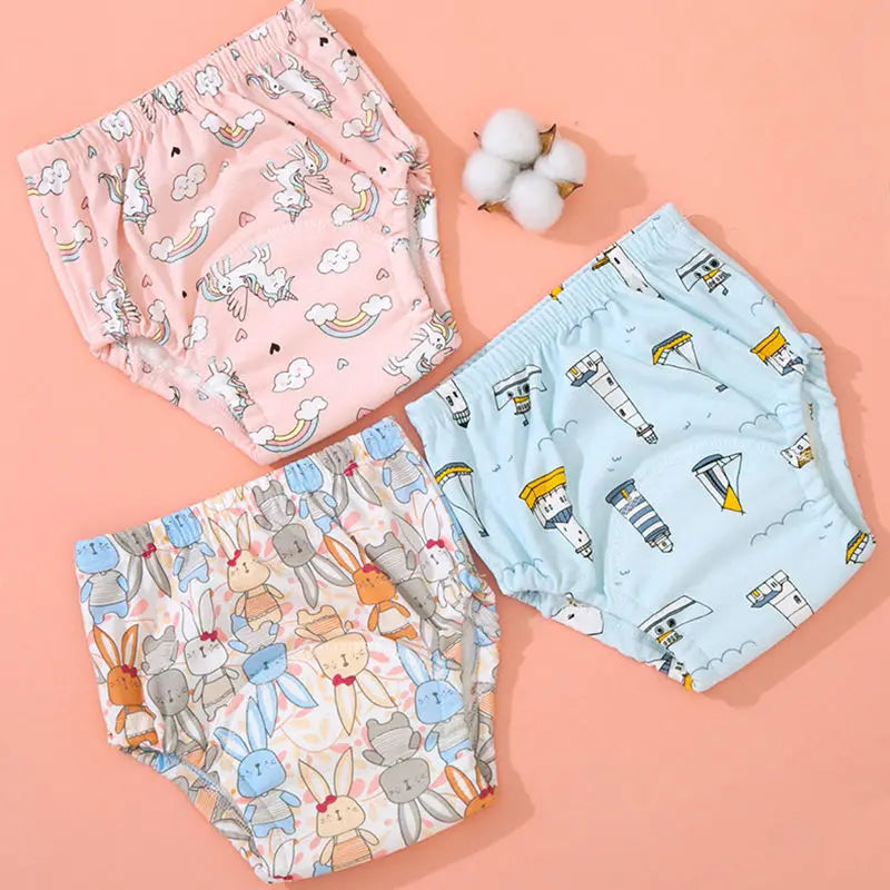 Washable toddler training pants with leak protection