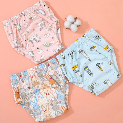 Washable toddler training pants with leak protection